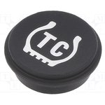 09-0S12.2048, Клавиша; O21мм; Кнопка: круглая; черный; 09