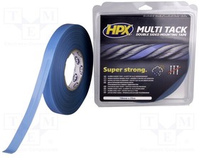 HPX-MTACK-1925T, Tape: fixing; W: 12mm; L: 25m; Thk: 0.8mm; double-sided; max.75°C