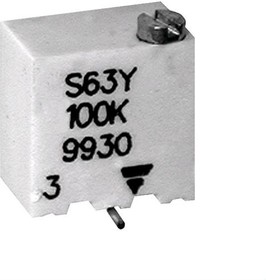 Фото 1/2 TS63Y501KT20, Trimmer Resistors - SMD 1/4" SQ 500