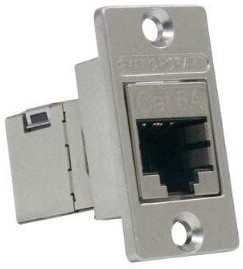 Фото 1/2 NHRJ45D6AS, Modular Connectors / Ethernet Connectors RJ45 FT Narrow PnlMnt Conn CAT6A Shielded