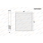 KWFD0001, Фильтр салонный Mitsubishi Lancer  08/Outlander II  08/Peugeot ...