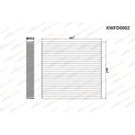 KWFD0002, Фильтр салонный Honda Accord VIII-IX/Civic VIII/CR-V III/Legend/Pilot