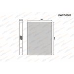 KWFD0003, Фильтр салонный Audi A3/Skoda Octavia I 96-/VW Bora/Golf IV/Passat 00-05