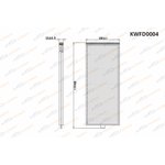 KWFD0004, Фильтр салона Hyundai Accent II (Tagaz)/Getz (TB)