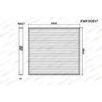 KWFD0017, Фильтр салонный Subaru Legacy 08-/Outback II 08-/Toyota RAV4 II ...