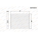 KWFD0018, Фильтр салонный Hyundai Tucson/ix35/Kia Sportage II-III