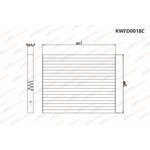 KWFD0018C, Фильтр салонный угольный Hyundai Tucson/ix35/Kia Sportage II-III