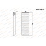 KWFD0020, Фильтр салонный Audi A6 (C6) 04-11/Allroad II 06-11