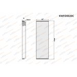 KWFD0020C, Фильтр салонный угольный Audi A6 (C6) 04-11/Allroad II 06-11