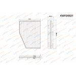 KWFD0021, Фильтр салона Audi A3  03/Q3  11/Skoda Octavia II  04/Yeti  09/VW Golf V-VI
