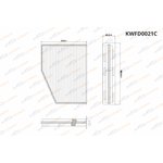KWFD0021C, Фильтр салонный угольный Audi A3  03/Q3  11/Skoda Octavia II  04/VW ...