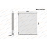 KWFD0026C, Фильтр салонный угольный Hyundai Accent III (MC) 10-