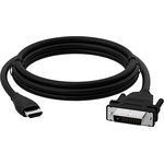 4PH-R90115, Кабель переходник HDMI - DVI-D двунаправленный для Smart TV PS4 монитора