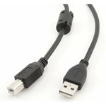 CCF-USB2-AMBM-15, USB2.0 cable , AM/BM, dualscreen, front ring, Pro, 4.5m, black, pa