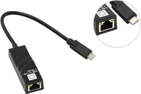 Сетевая карта USB3.1 TYPE-C, RJ45 1гигабит, 10см UA3C-45-07BK