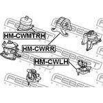 HM-CWMTRH, Подушка двигателя (гидравлическая) МТ | прав |