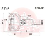 ADR7P ШРУС НАРУЖНЫЙ ЗАДНИЙ 29X64X30