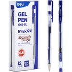 Ручка гелев. Deli EveryU EG65-BL прозрачный d=0.5мм син. черн.