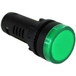 PCL2212V500B, LED Panel Mount Indicators PMI RND 22mm LED 12V Flat Lens Green