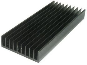 Охладитель (радиатор охлаждения) 200x 85x 25, тип F27, аллюминий, BLA163-200, черный