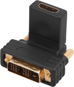 Фото 1/10 17-6812, Переходник поворотный, штекер DVI-D - гнездо HDMI