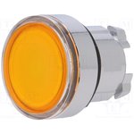 ZB4BW353, Переключатель, кнопочный, 1, 22мм, оранжевый, IP66, Кнопка, плоская
