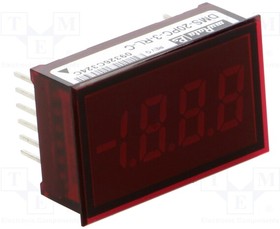DMS-20PC-3-RL-C, Voltmeter; digital,mounting; -200?200V; on panel; LED; 3,5 digit