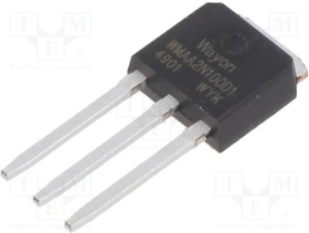 WMAA2N100D1, Transistor: N-MOSFET; WMOS™ D1; unipolar; 1kV; 2A; Idm: 8A; 60W