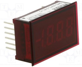 DMS-20PC-2-RL-C, Voltmeter; digital,mounting; -20?20V; on panel; LED; 3,5 digit