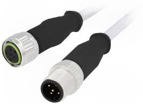 Фото 1/5 21348485585010, Sensor Cables / Actuator Cables M12-A 5PIN M/F ST DOUBLE END 1.0M PVC