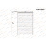 KWFD0039, Фильтр салонный Opel Astra (G/H) 98-10/Zafira A 99-05