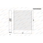 KWFD0040C, Фильтр салонный угольный Skoda Octavia III-IV 13-/VW Golf ...