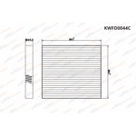 KWFD0044C, Фильтр салонный угольный Hyundai Creta 16-/Solaris 17-/Kia Rio ...