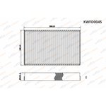 KWFD0045, Фильтр салонный Chevrolet Niva 04-/Lada Granta 11-/Kalina 04-/Niva/Datsun