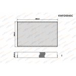 KWFD0045C, Фильтр салона Chevrolet Niva 04-/Lada Granta 11-/Kalina 04-/Datsun