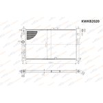 KWKB2020 Радиатор охлаждения Daewoo Nexia (94-) MT