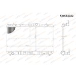 KWKB2022 Радиатор охлаждения Chevrolet Lacetti 1.4-1.8 (04-) MT