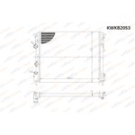 KWKB2053 Радиатор охлаждения Renault Logan (04-) MT 1.4/1.6 +АС