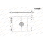 KWKB2316 Радиатор охлаждения Hyundai ix35/Sportage 2.0-2.4 (09-) AT