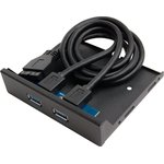 GCR-20P2UF3, GCR Планка в корпус отсек 3.5" USB 3.0, 1 порт 20pin на 2 внешних ...