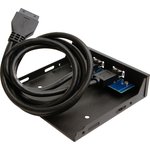 GCR-20P2UF3, GCR Планка в корпус отсек 3.5" USB 3.0, 1 порт 20pin на 2 внешних ...