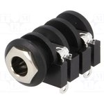 ACJM-IHS, Phone Audio Connector, Mono, 6.35mm, 2 Contacts, Jack, Panel Mount ...