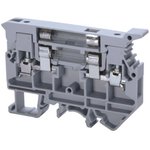 CAFL4U, DIN Rail Terminal Blocks 1/4x1 1/4x1 1/4" 35mm
