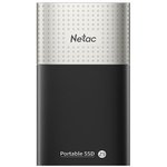 Накопитель SSD External Netac 128Gb Z9  NT01Z9-128G-32BK  (USB3.2, up to 550/480MBs, 90х47.5х11.5mm, Aluminium+Plastic)