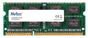 Фото 1/7 Оперативная память Netac Basic SODIMM 8GB DDR3L-1600 (PC3-12800) C11 11-11-11-28 1.35V Memory module