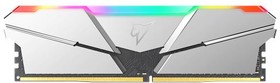 Фото 1/8 Оперативная память Netac Shadow RGB 16GB (2x8GB) DDR4-3600 (PC4-28800) C18 Silver 18-22-22-42 1.35V XMP Dual DIMM Kit