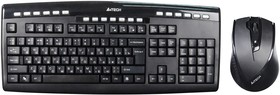 Фото 1/10 Клавиатура + мышь A4Tech 9200F клав:черный мышь:черный USB беспроводная Multimedia