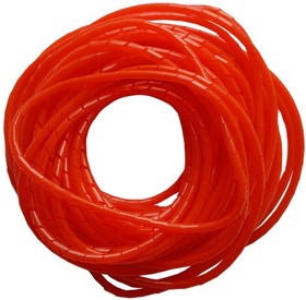 Фото 1/7 SWB 4-3 - спиральная пластиковая оплетка, полиэтилен, размер 4, бухта 20 m, цвет красный