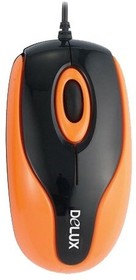 Мышь Delux DLM-363B Orange/Black