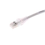 PCD-07000-0E, Cat6a Male RJ45 to Male RJ45 Ethernet Cable, STP, Grey LSZH Sheath, 1m